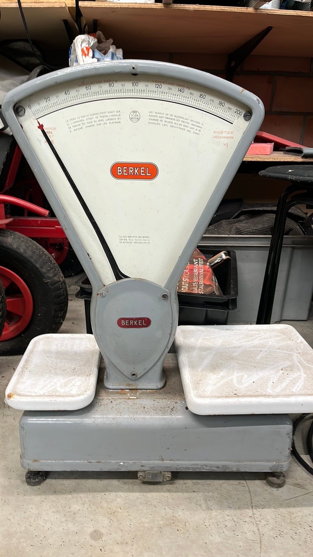 Berkel weegschaal, Elektronische apparatuur, Ophalen, Gebruikt, Winkelweegschaal, Analoog