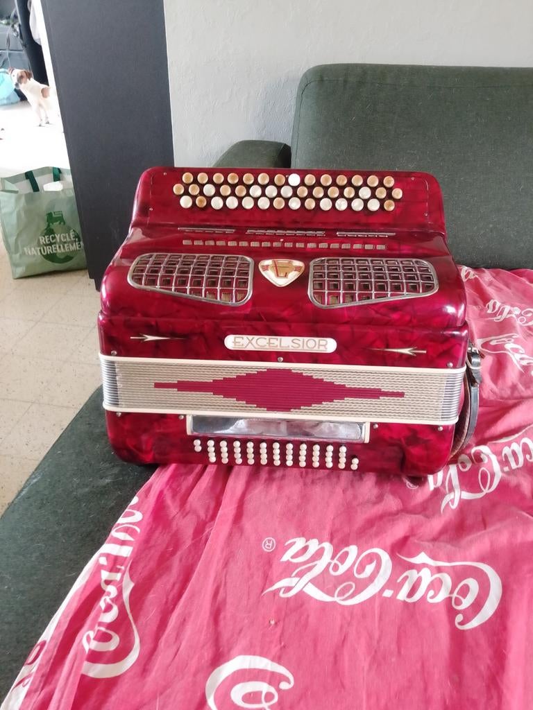 Excelsior accordeon Model 602 – speelklaar –, Musique & Instruments, Accordéons, Enlèvement ou Envoi