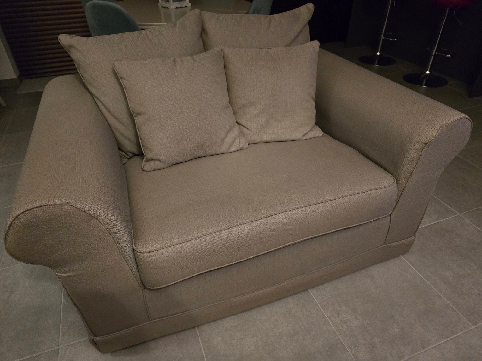 Loveseat taupe, Ophalen, Stof