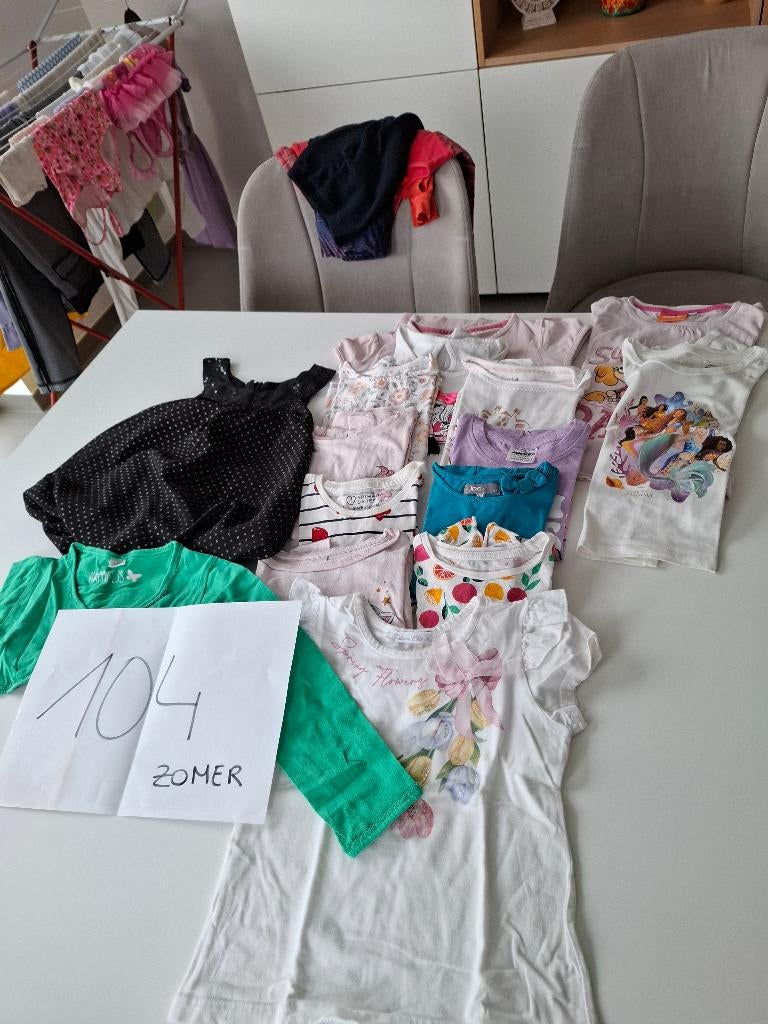 Meisjeskleding maat 104 zomer, Kinderen en Baby's, Ophalen, Zo goed als nieuw, Meisje, Overige typen