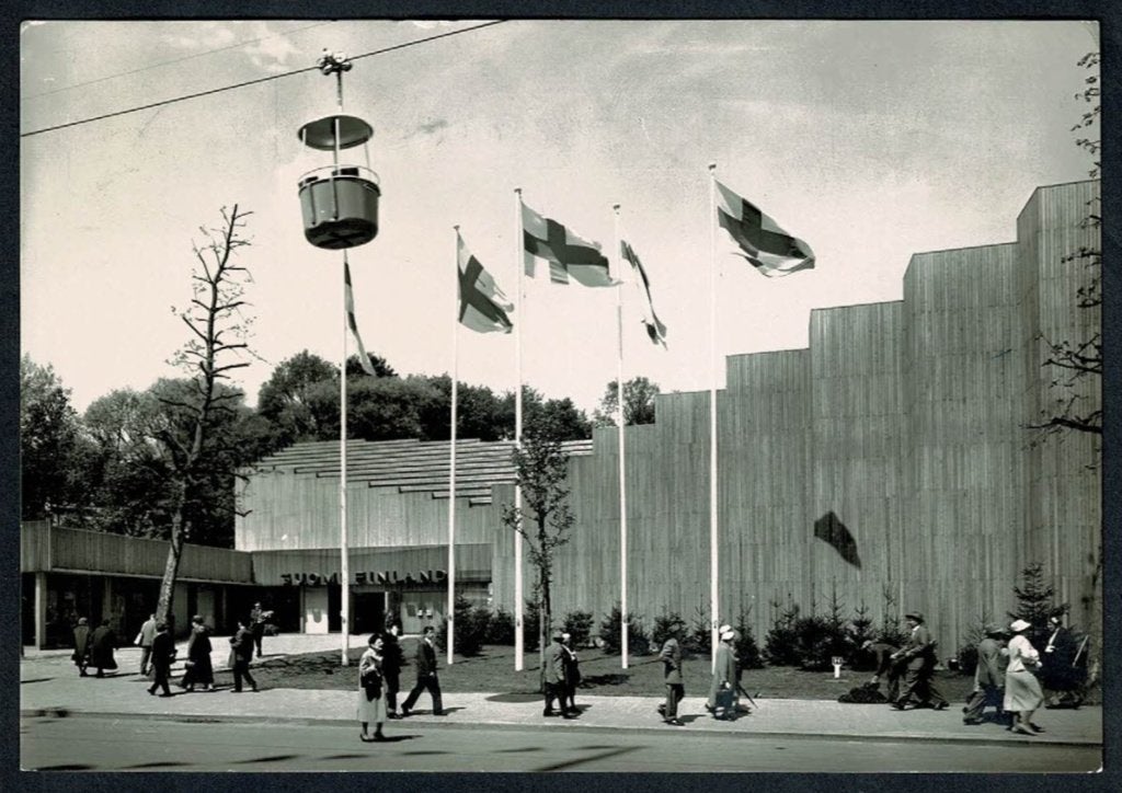 Brussel : Wereldtentoonstelling 1958 - Paviljoen Finland, Verzamelen, Postkaarten | België, Verzenden, Gelopen