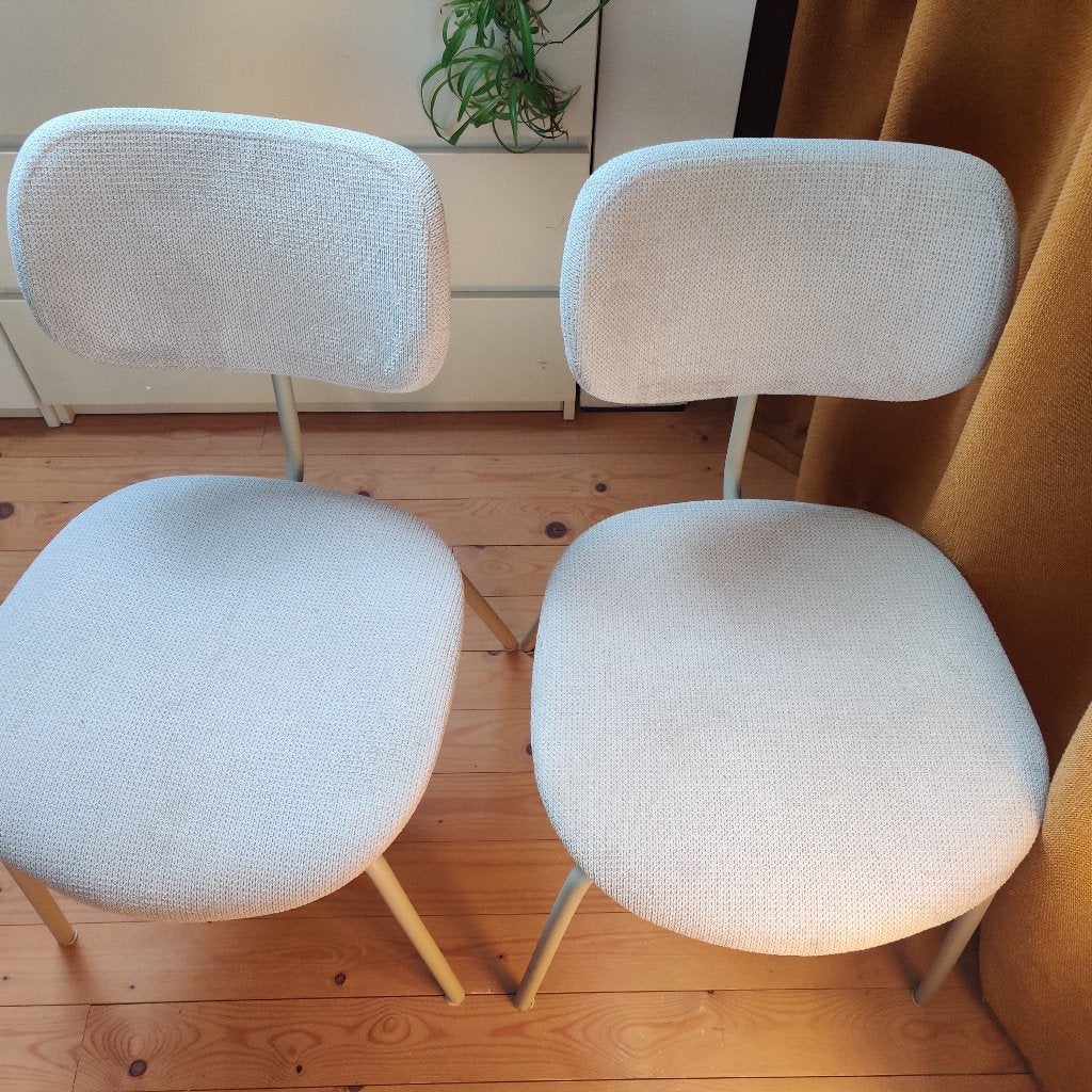Eetkamer stoel, Maison & Meubles, Chaises, Enlèvement, Comme neuf, Gris, Deux