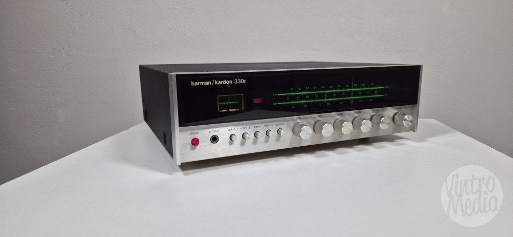 Harman Kardon 330C Versterker | Receiver | Vintage | Phono, Ophalen of Verzenden, Refurbished, Tuner of Radio, Overige merken