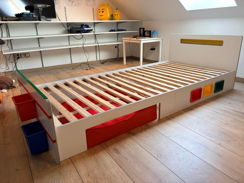 Lego bed kinderen, 90 cm, Une personne, Enlèvement, Utilisé