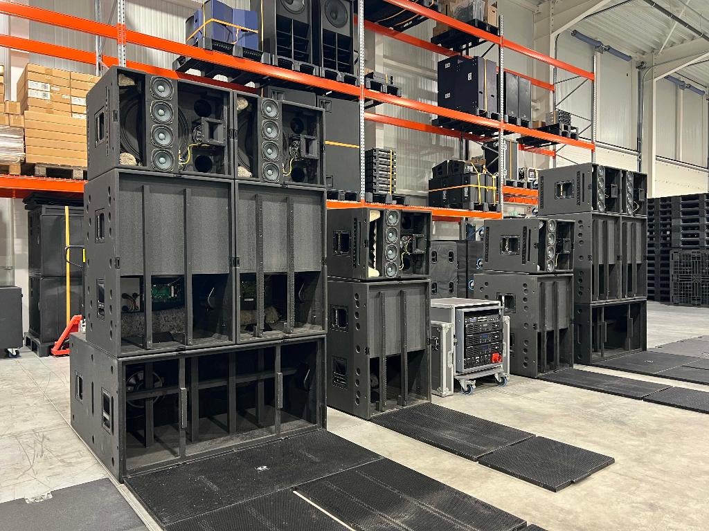 Dynacord: 2x PWH28 6x COBRA-PWH 6x COBRA-TOP 2x H5000 H2500, Autres marques, Ensemble surround complet, Enlèvement ou Envoi, Utilisé