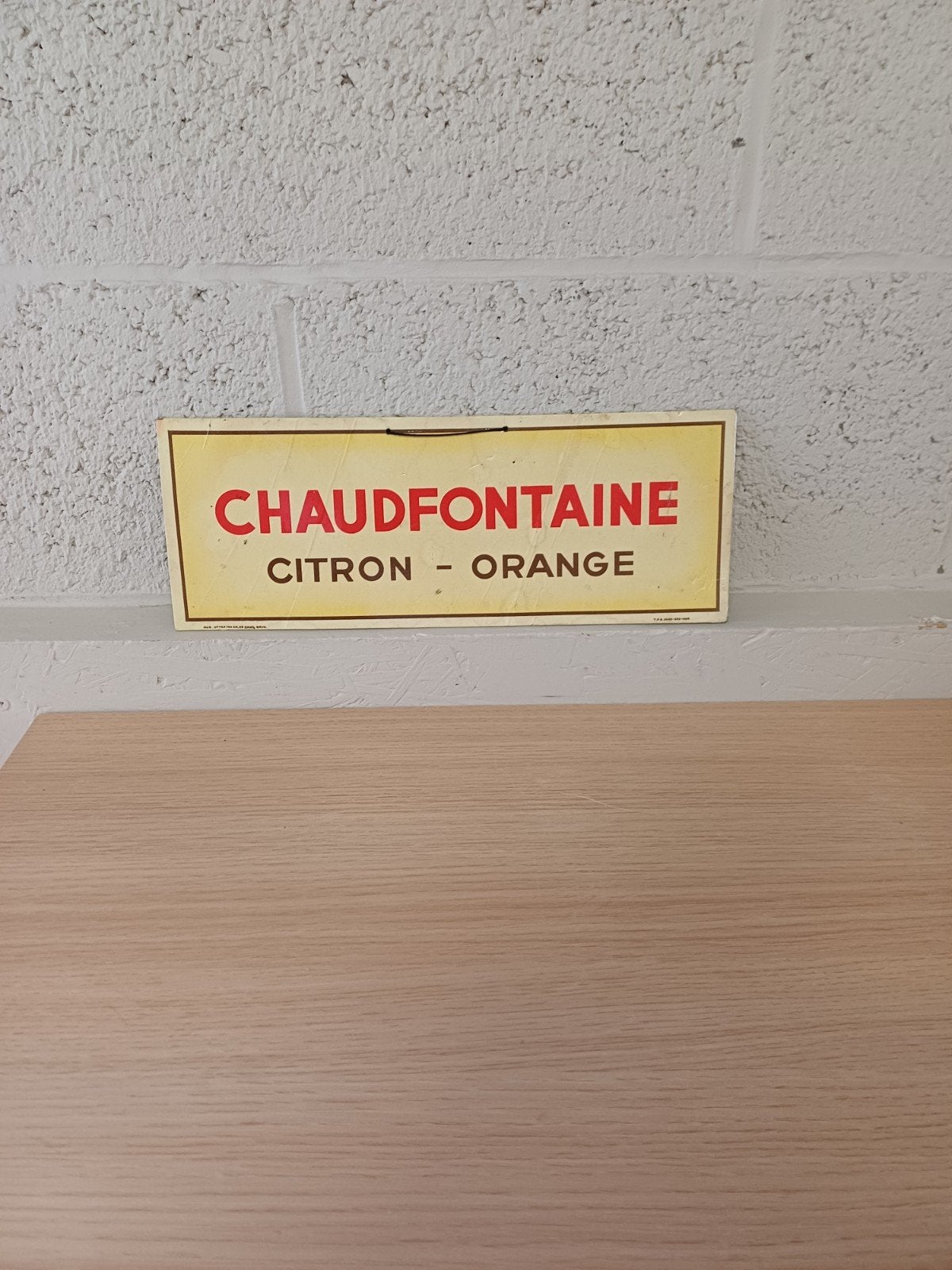 panneau d'affichage Chaudfontaine, Collections, Marques & Objets publicitaires, Enlèvement ou Envoi