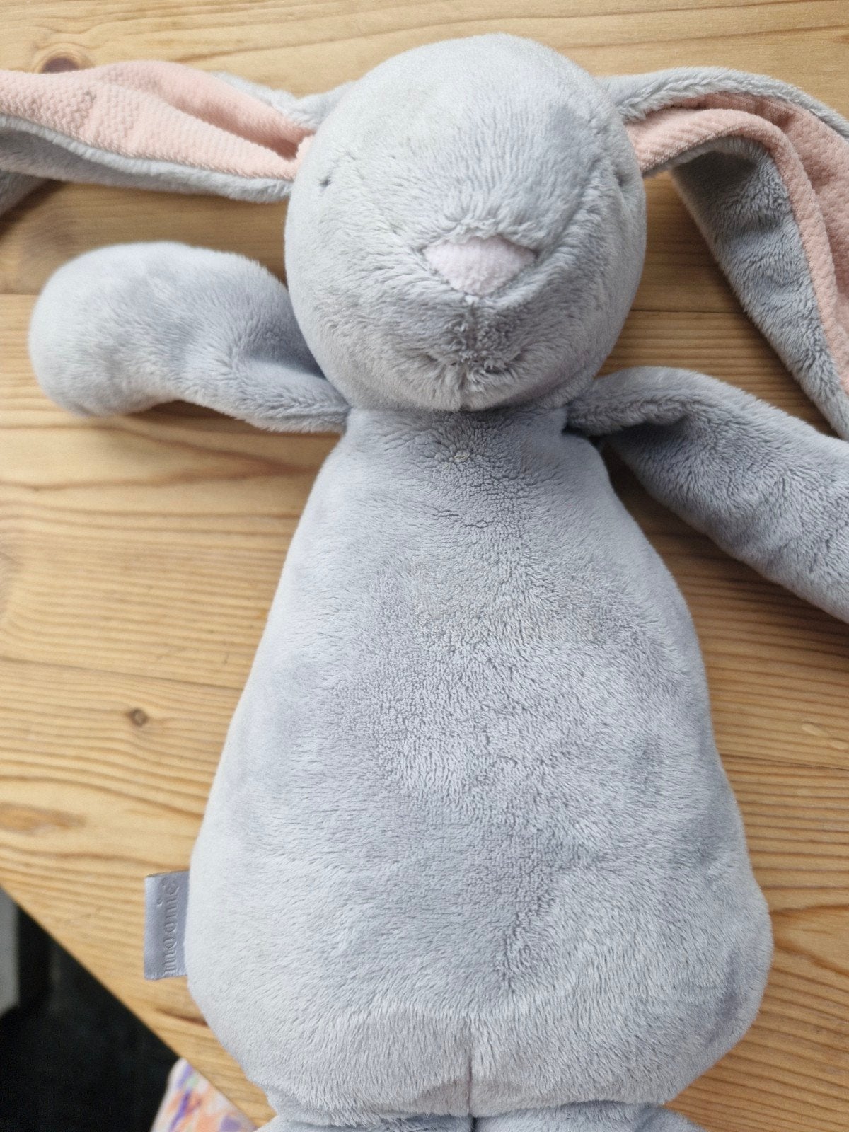 Moonie Lapin gris avec boîtier sonore et veilleuse, Neuf, Cadeau d'accouchement