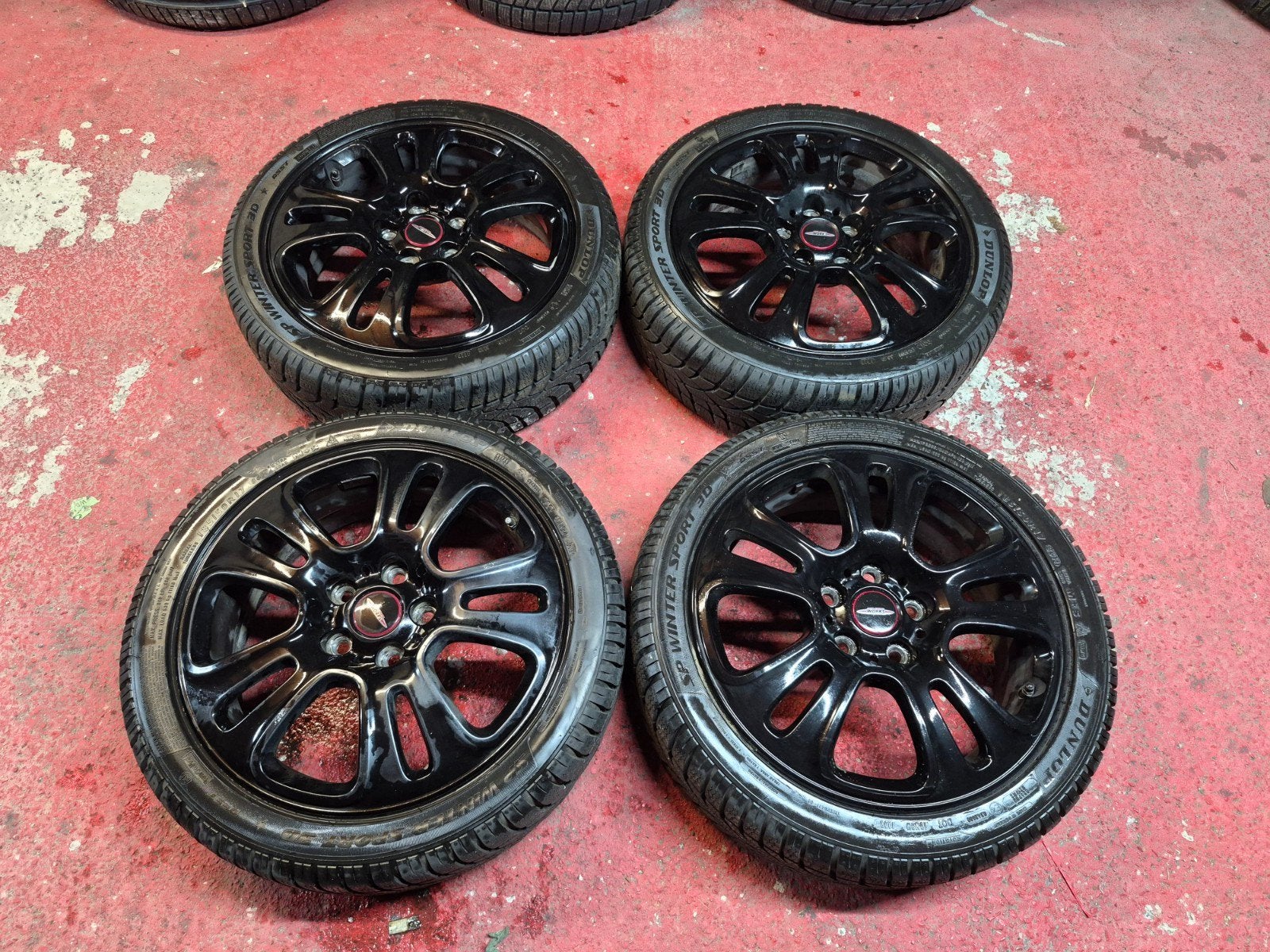 jantes origine MINI JCW 17" kit hiver Cooper F55 F56 F57, Autos : Pièces & Accessoires, Enlèvement, Utilisé, Mini