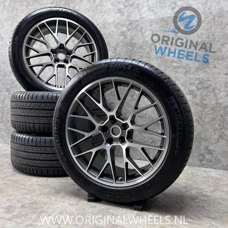 20 inch originele spider velgen + zomerbanden Porsche Macan, Auto-onderdelen, Gebruikt, -, -, Banden en Velgen