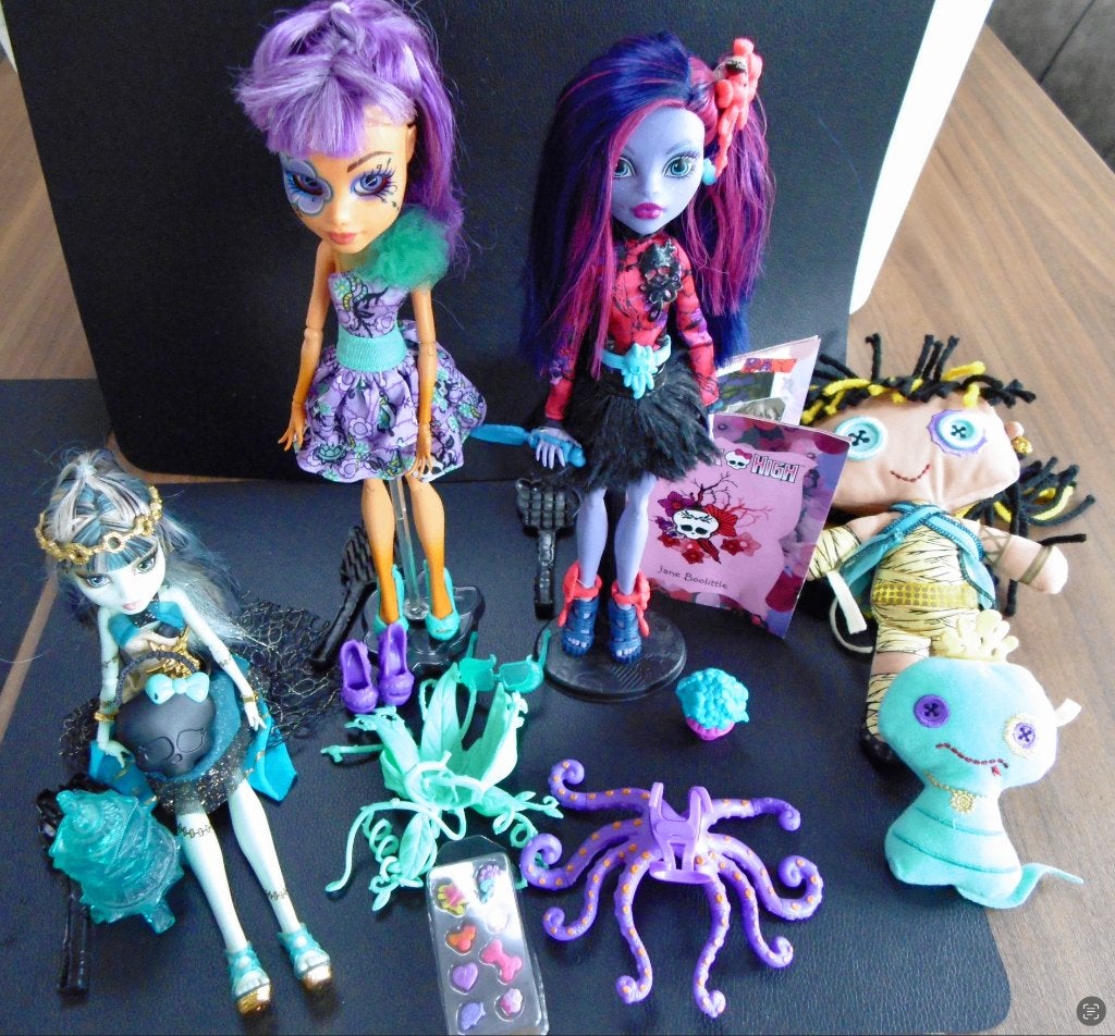 2 Monster High poppen, Kinderen en Baby's, Speelgoed | Poppen, Ophalen of Verzenden, Zo goed als nieuw, Overige typen