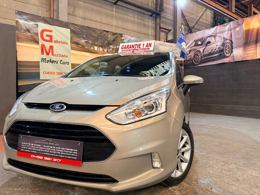 Ford B-Max 1.0i GPS-dakpaneelcamera en trailercamera, Auto's, Ford, Bedrijf, Te koop, B-Max, Achteruitrijcamera, Airbags, Automatische klimaatregeling