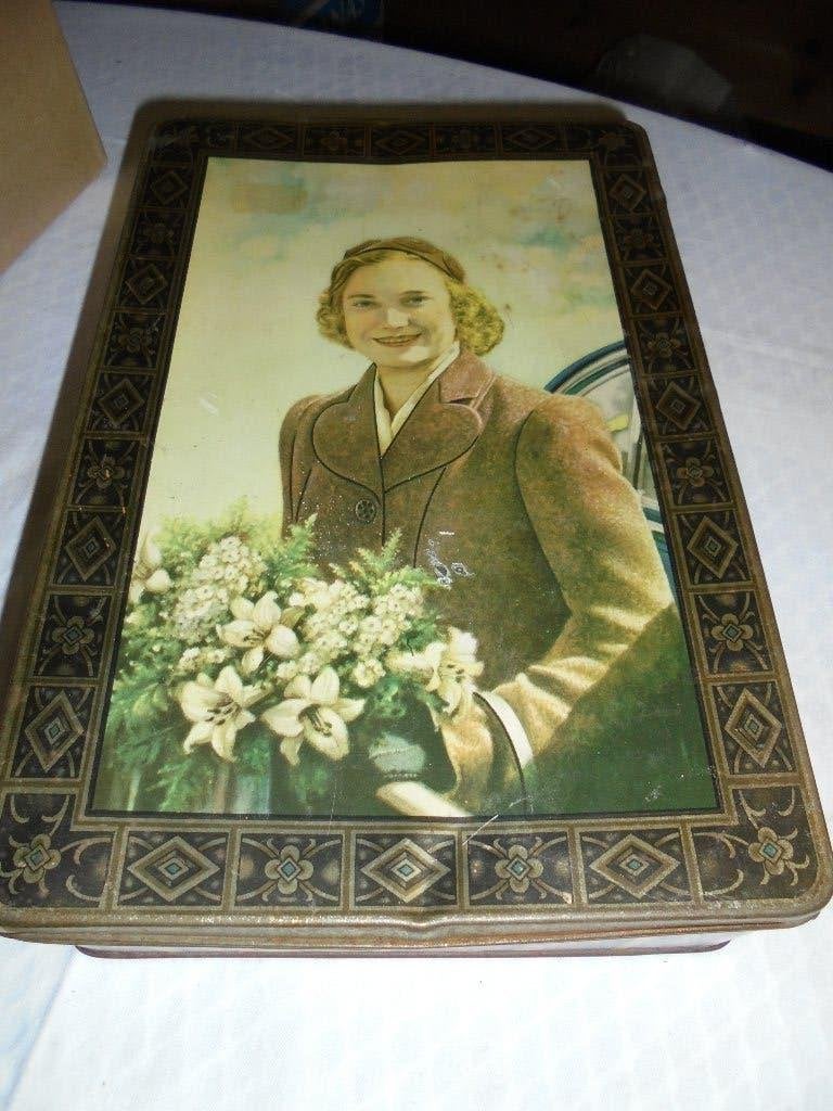 Vintage blikken doos Josephine Charlotte, Collections, Enlèvement ou Envoi, Utilisé, Autres types