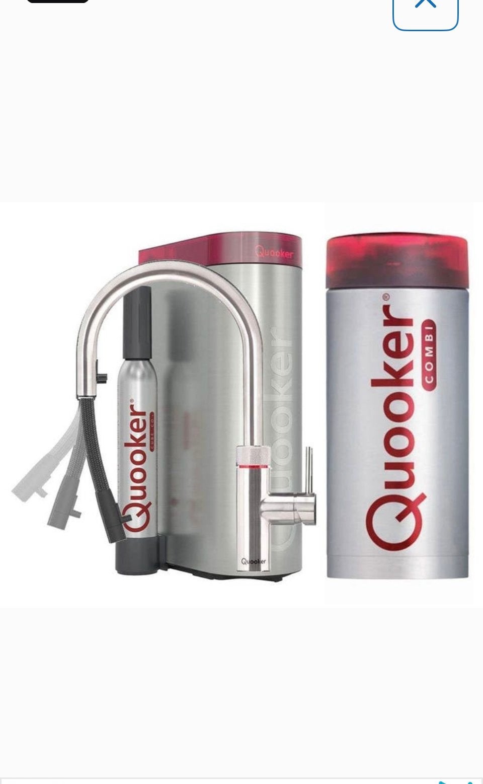 Quooker complet avec cube et flex en acier inoxydable, Enlèvement, Neuf