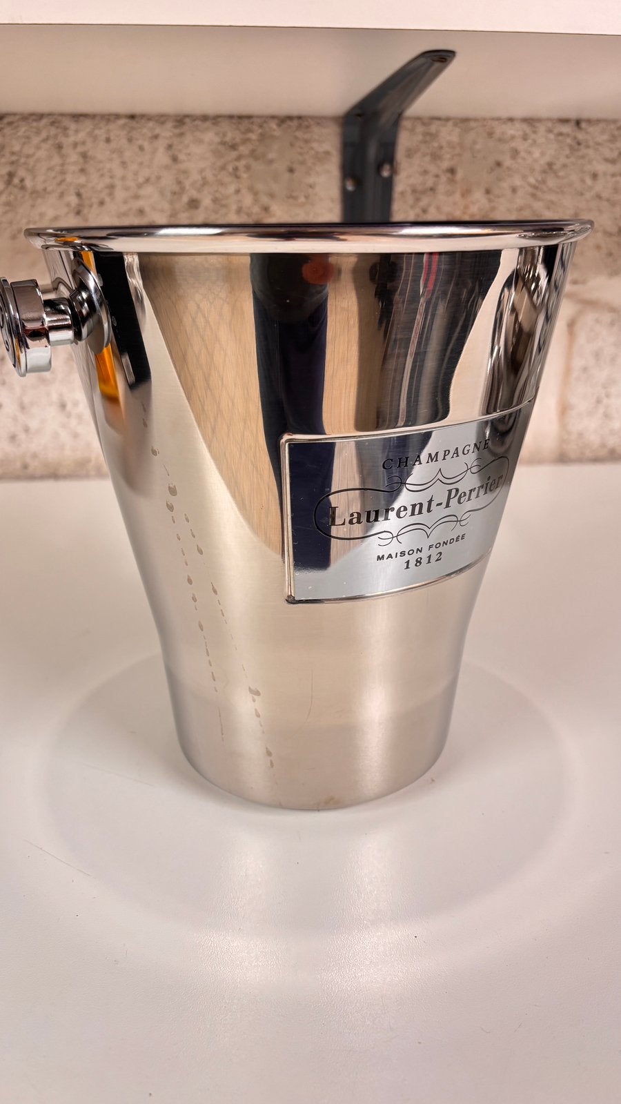 Seau à champagne Laurent Perrier, Enlèvement ou Envoi, Moins de 5 bouteilles, Comme neuf, Métal