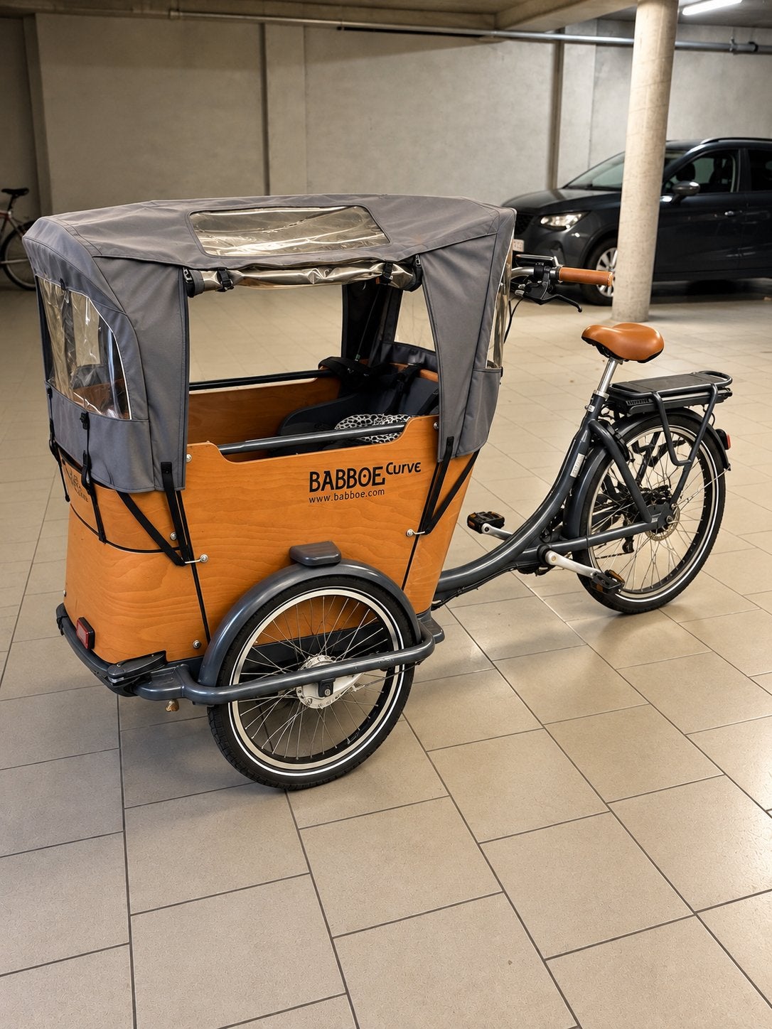 Babboe Curve elektrische bakfiets met 2 batterijen, Enlèvement, Comme neuf, Électrique