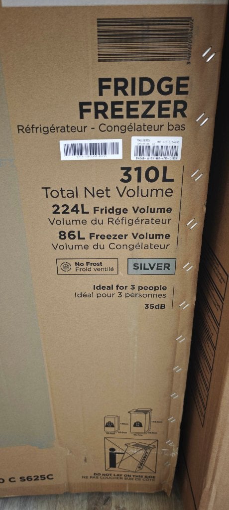 Réfrigérateur / Congélateur VALBERG CNF 310L C S625C, Electroménager, Réfrigérateurs & Frigos, Neuf, Enlèvement ou Envoi, 160 cm ou plus