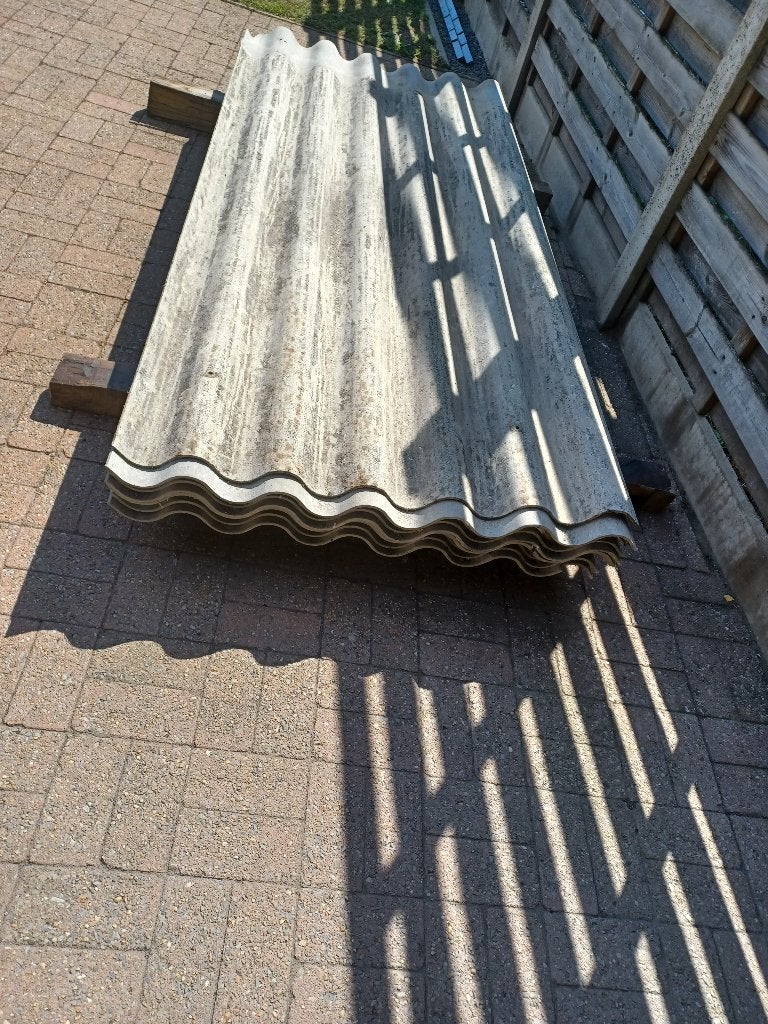 dakplaten cement golfplaten(geen asbest), Ophalen, Gebruikt