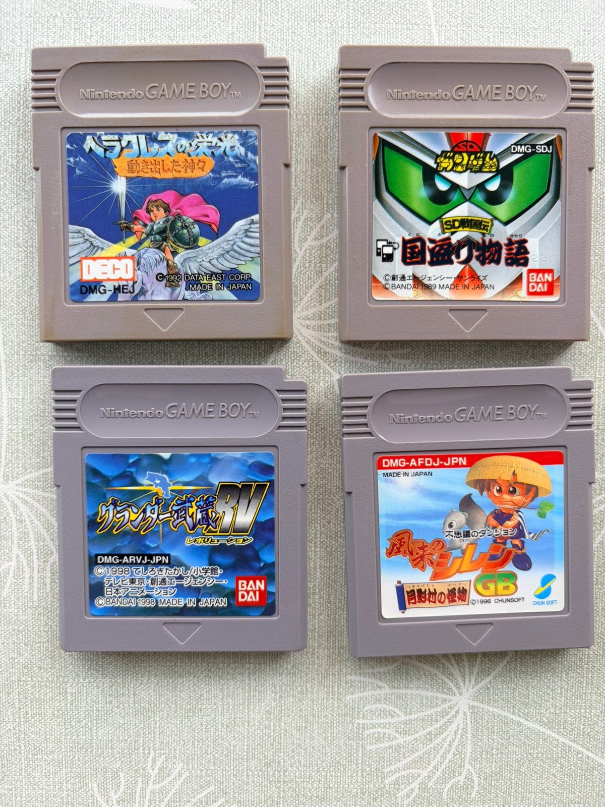 4 Japanse Nintendo Gameboy games, Avontuur en Actie, 1 speler, Ophalen of Verzenden, Zo goed als nieuw