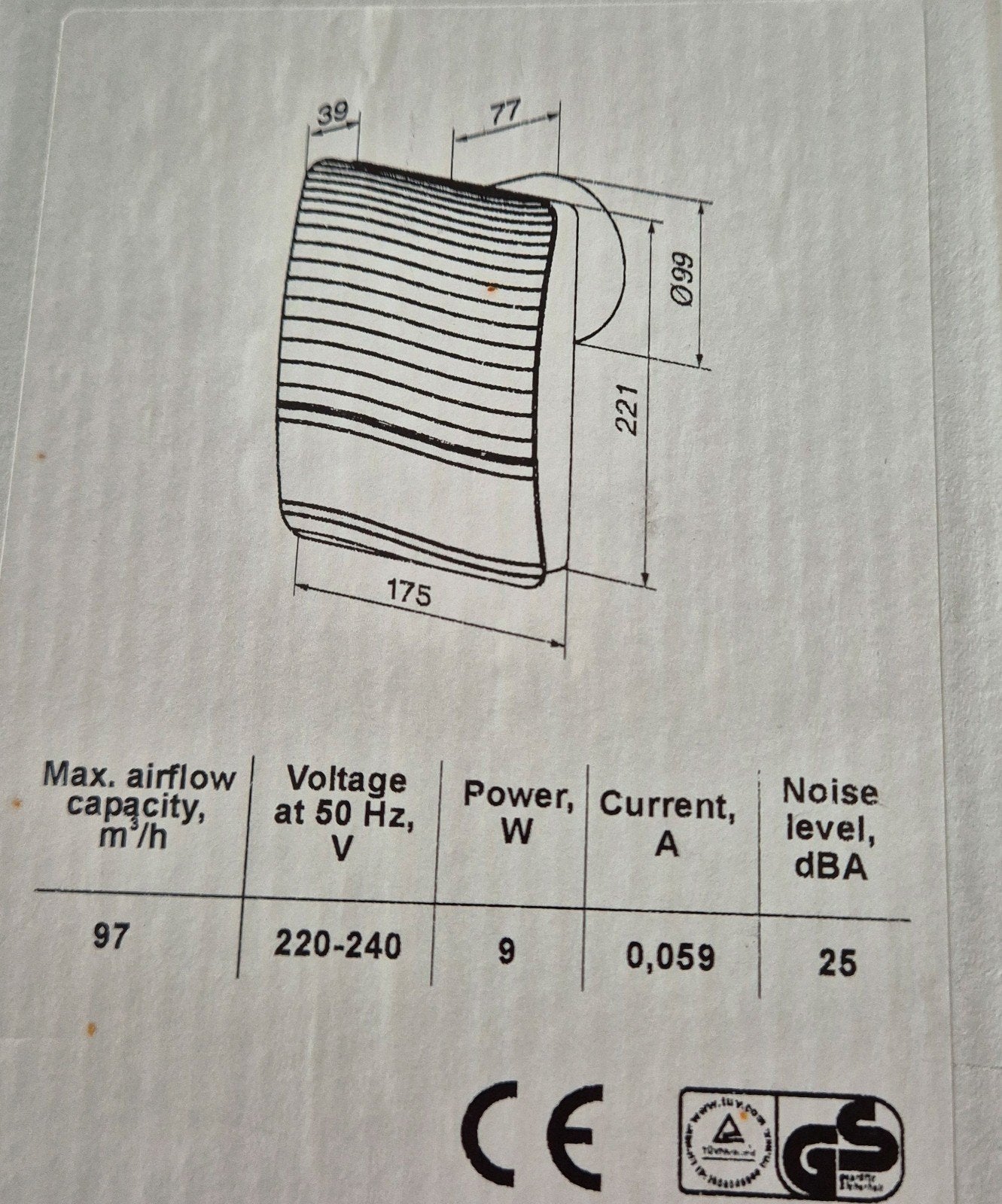 Nouveau ventilateur de plafond, Enlèvement ou Envoi, Neuf, Ventilateur et Extracteur