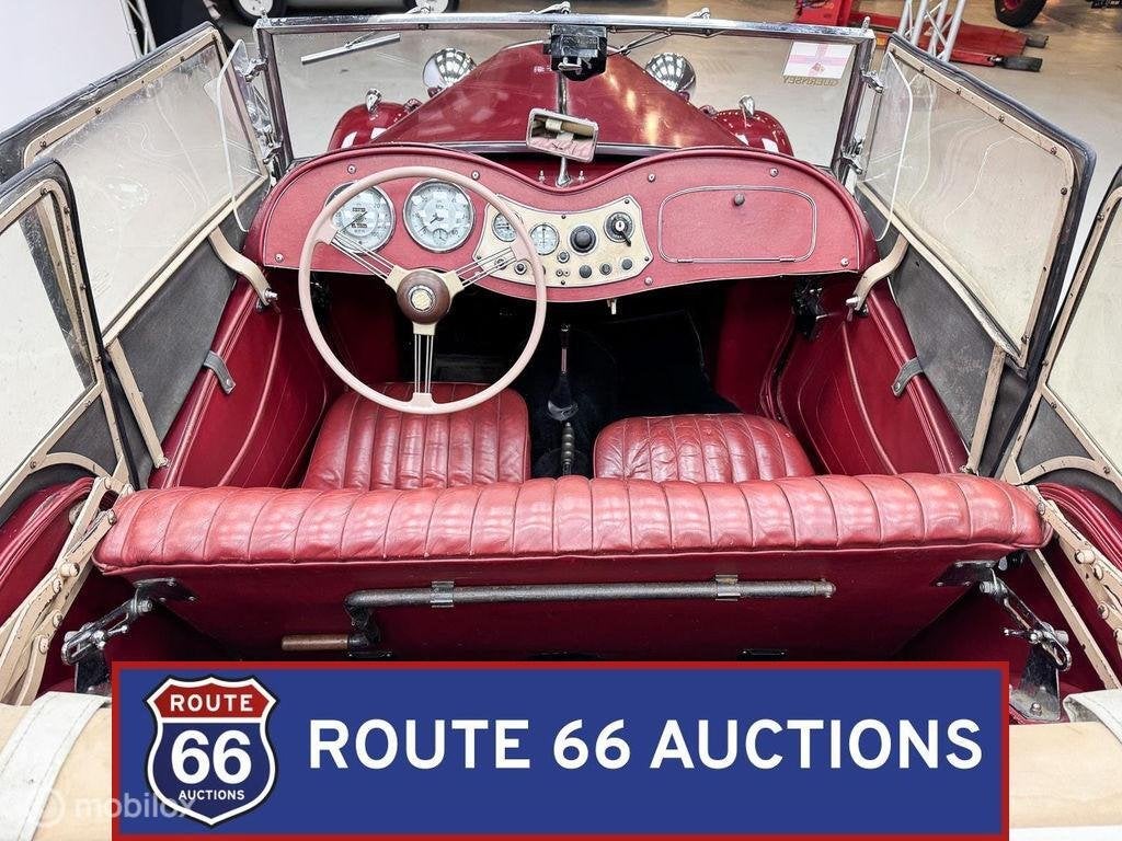 MG TD Midget | 1953 | Route 66 Auctions, Auto's, Zwart, Bedrijf, Handgeschakeld, Overige carrosserie