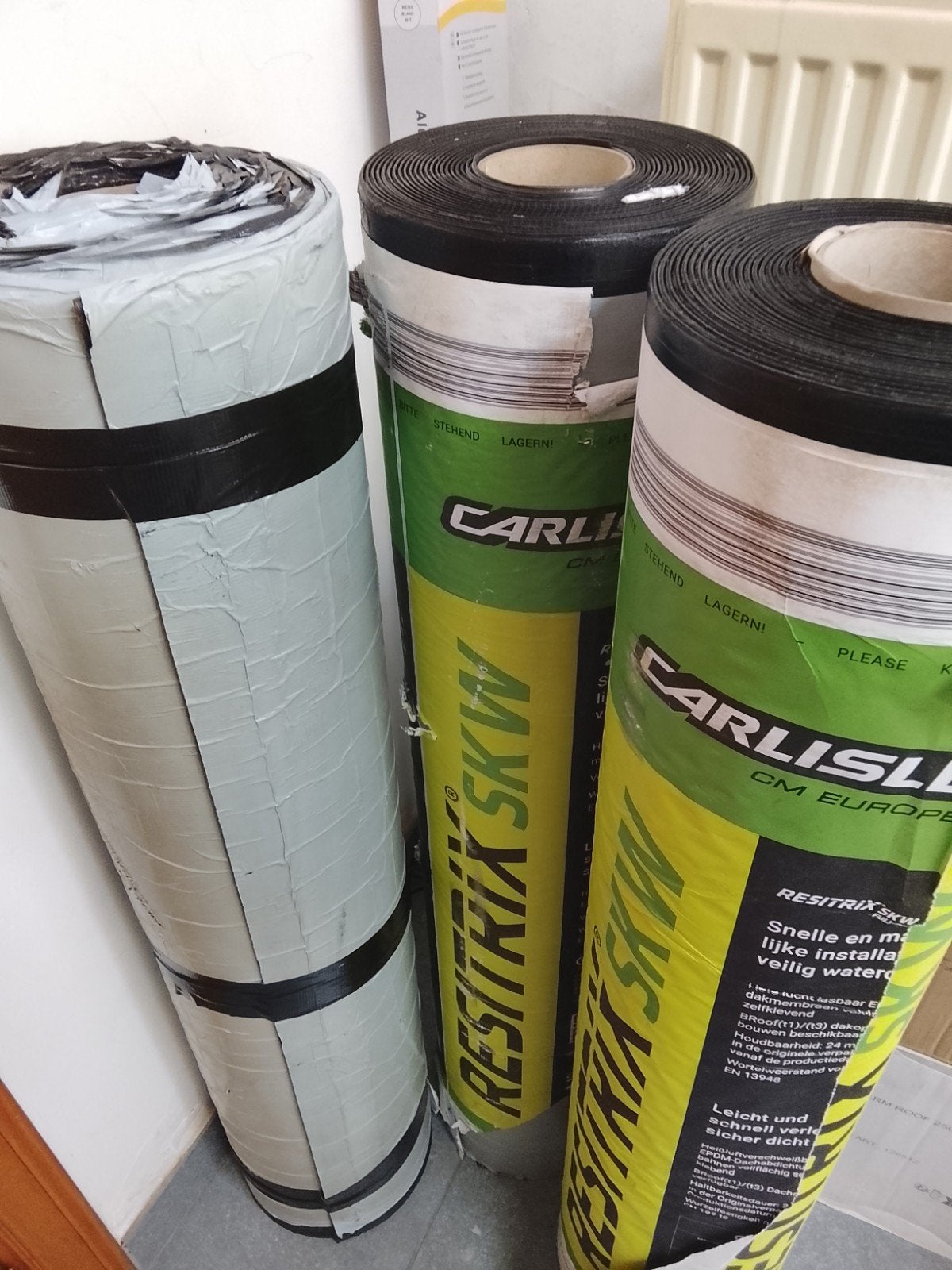 Resitrix SKW Full Bond 2,5 mm 10x1 meter – Zelfklevende EPDM, Bricolage & Construction, Isolation & Étanchéité, Enlèvement ou Envoi