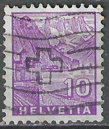 Zwitserland 1934 - Yvert 273 - Kasteel van Chillon  (ST), Verzenden, Gestempeld