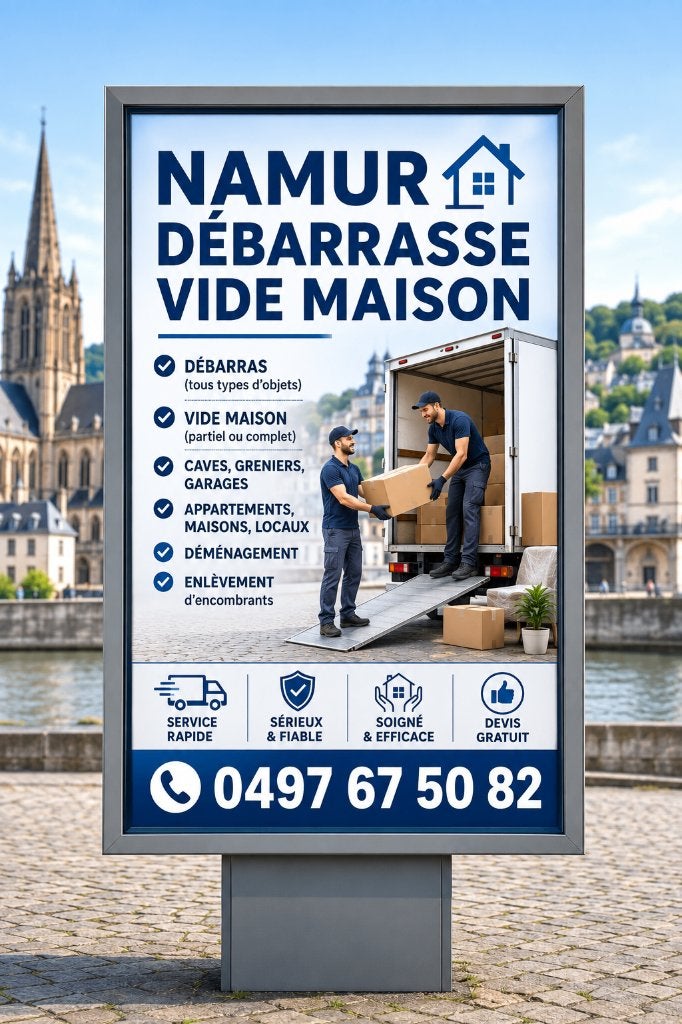 Vide encombrants vide maison nettoyage, Enlèvement