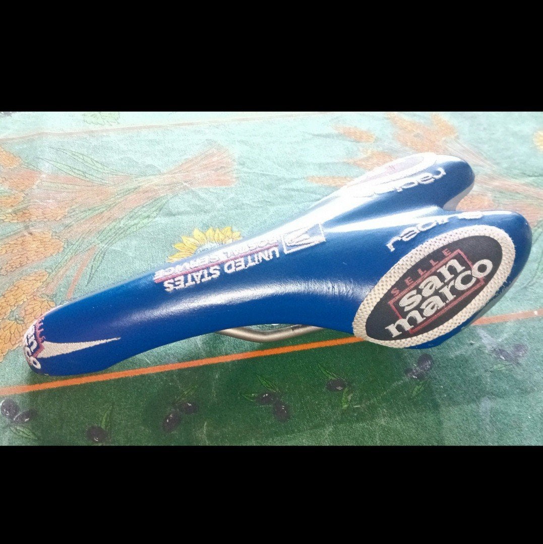 rare selle SAN MARCO.Type team US POSTAL Armtrong  trek oclv, Enlèvement ou Envoi, Selle, Titane