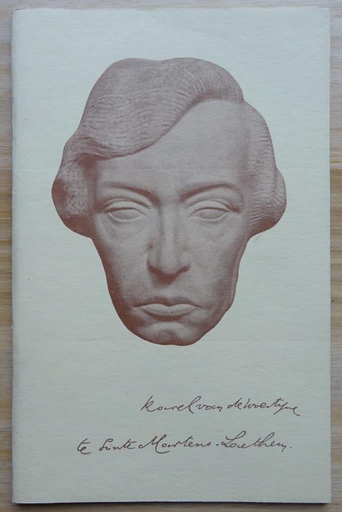 Karel van de Woestijne te Sint-Martens-Latem, 1978, Peinture et dessin, Enlèvement ou Envoi, Comme neuf, Raf Van den Abeele