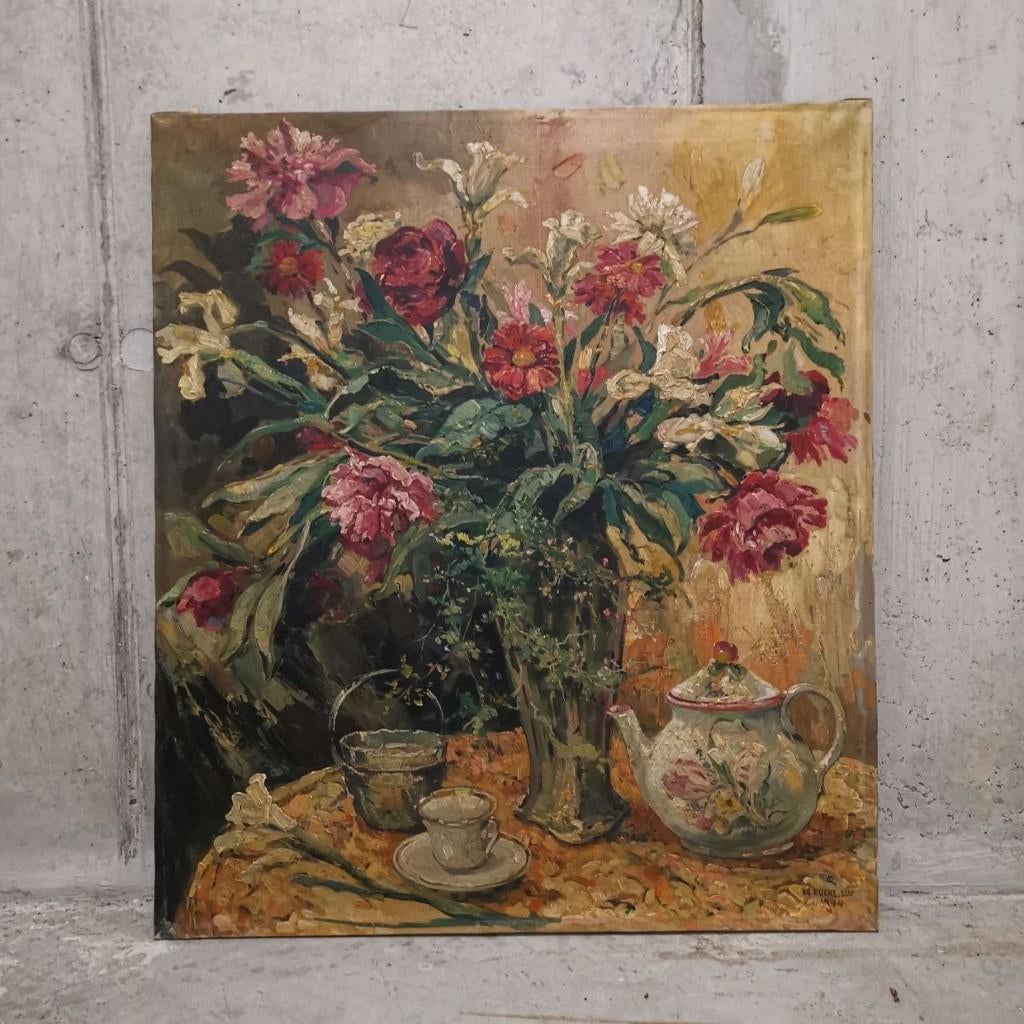 Stilleven (1944) - Luc De Rycke, Antiek en Kunst, Ophalen