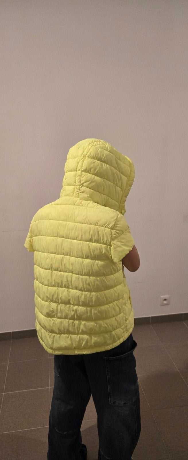 Ouí Bodywarmer old collection, Geel, Gedragen, Ophalen, Maat 38/40 (M)