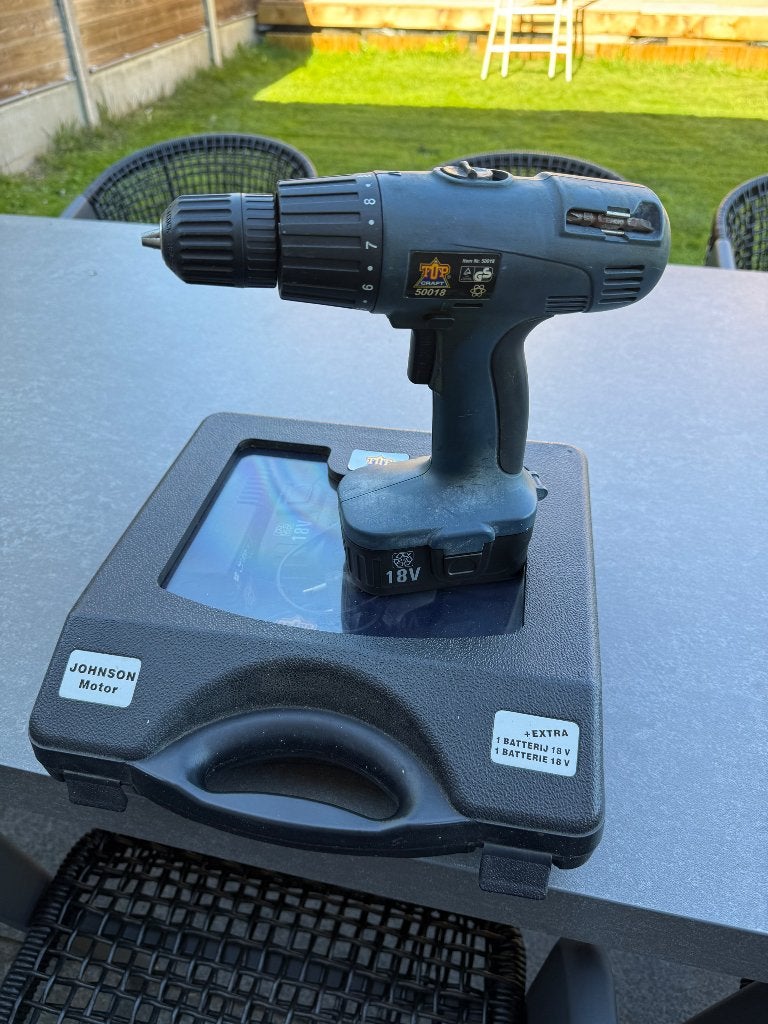 Top Craft 50018 accuboormachine, Enlèvement ou Envoi, Utilisé, Perceuse sans fil, Autres marques