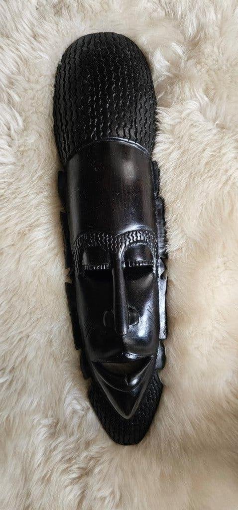 ritueel houten , masker, zgst, donkerbruin, Afrikaans, Antiek en Kunst, Ophalen