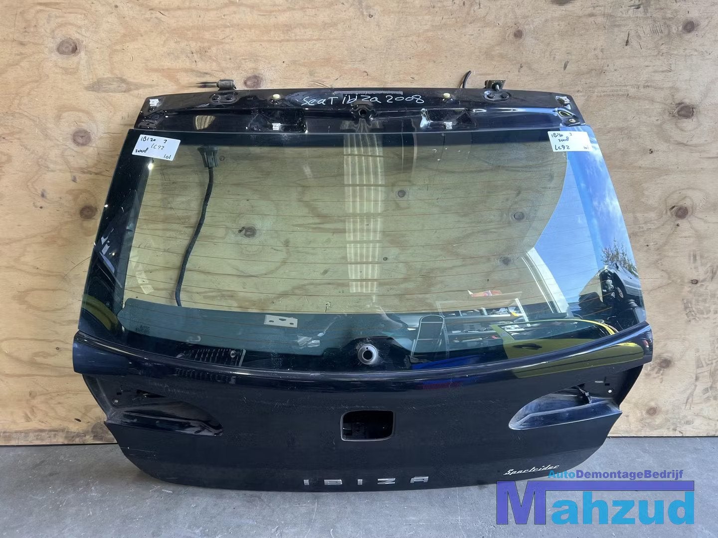 SEAT IBIZA 3 zwart LC9Z achterklep 2002-2009, Auto-onderdelen, Carrosserie, Deur, Seat, Achter, Gebruikt