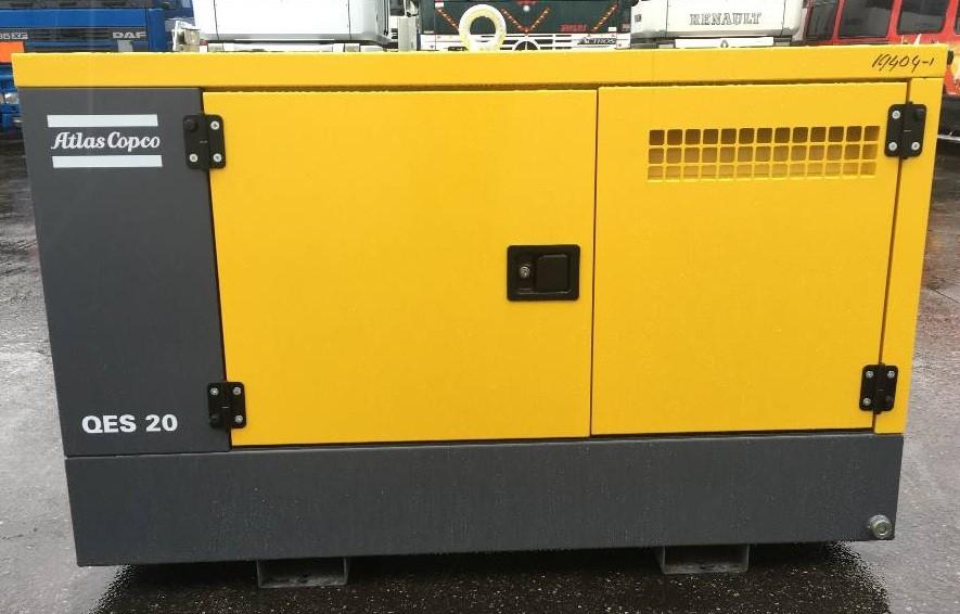 Atlas Copco QES 20 - 20 kVA Groupe électrogène - 20 heures, Enlèvement ou Envoi