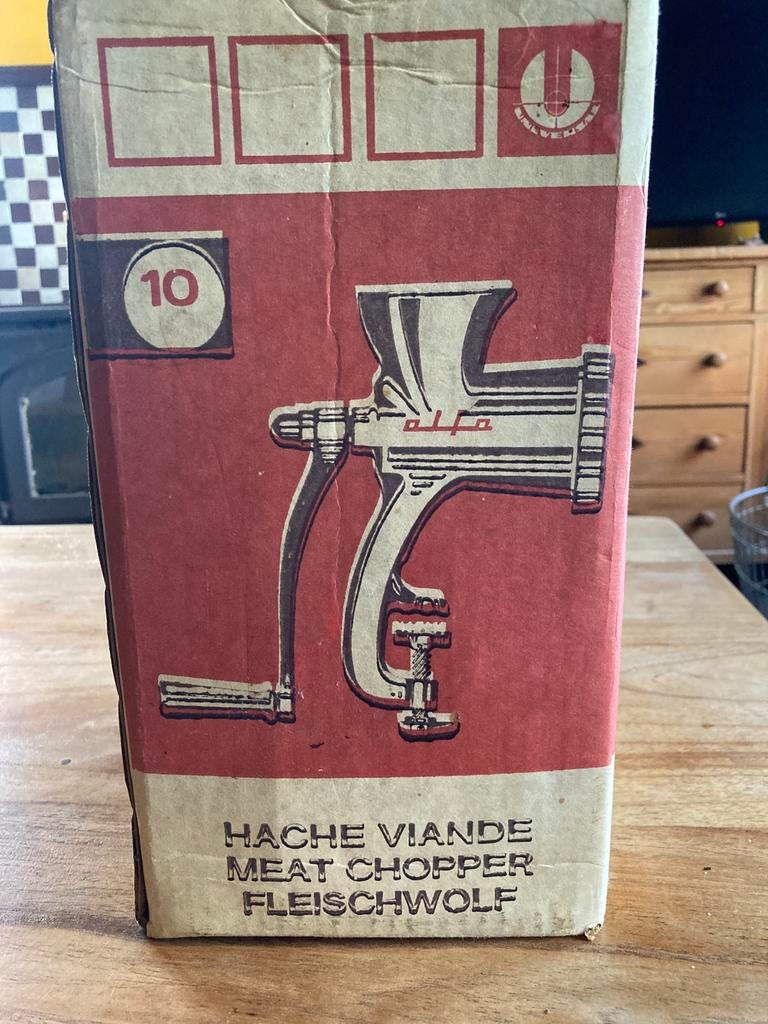 Oude vleesmolen Alfa, Enlèvement, Utilisé