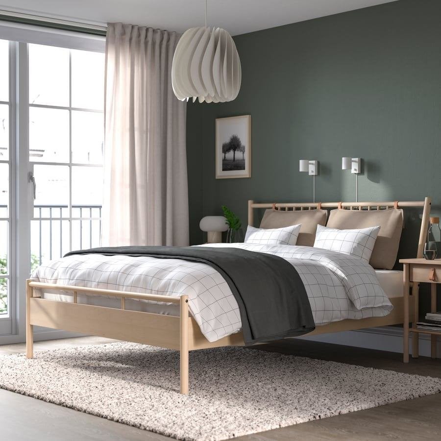 Bedframde 160200cm, Beige, Comme neuf, Enlèvement, 200 cm