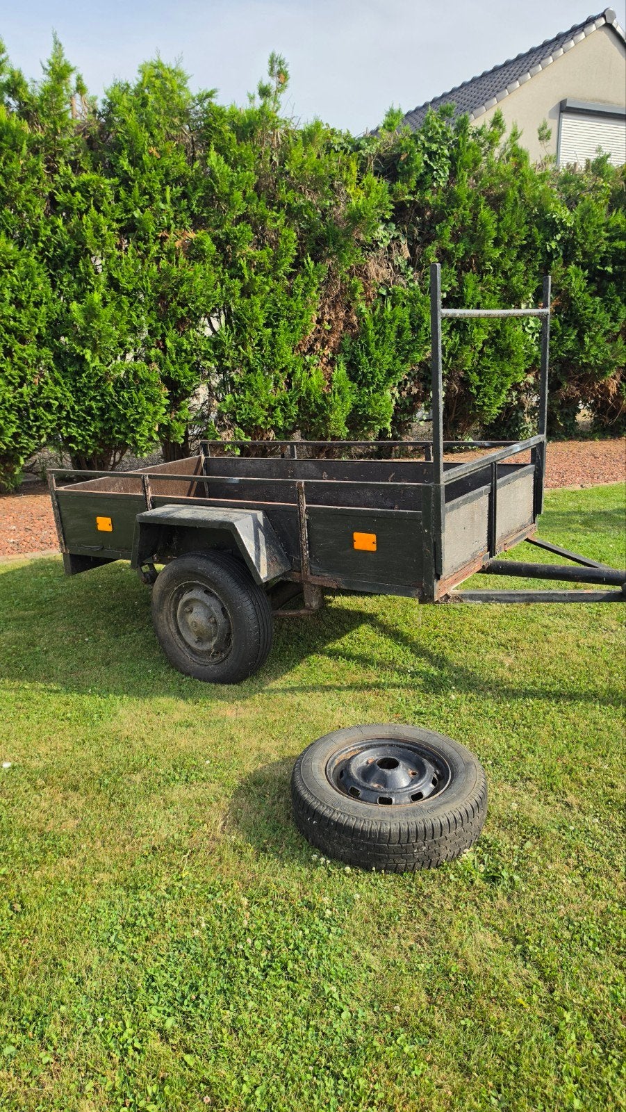 Aanhangwagen 195cm x 106cm + Reservewiel, Enlèvement
