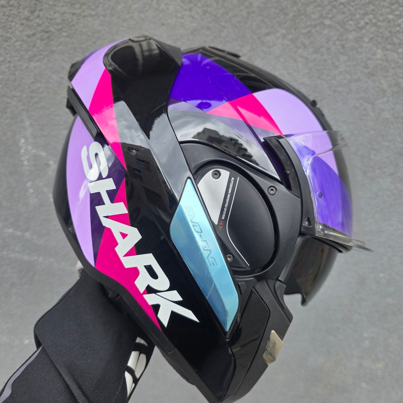 casque moto shark evo, Motos, Enlèvement ou Envoi, M, Shark