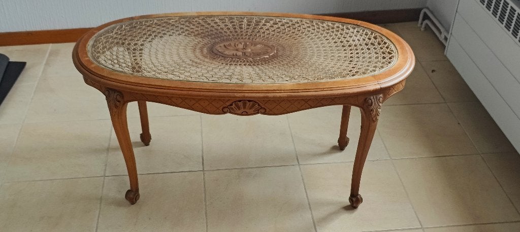 Vintage salontafeltje, Huis en Inrichting, Ophalen, Gebruikt, 100 tot 150 cm, Vintage