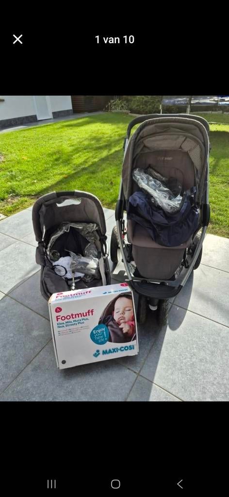 Set buggy maxi cosi, Ophalen