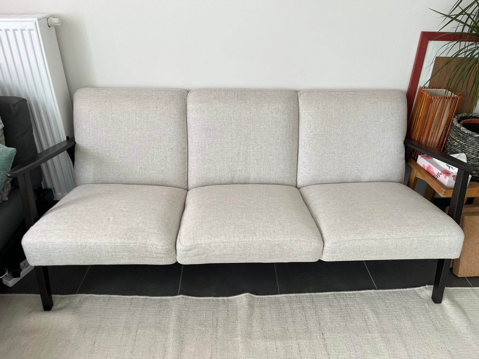 Ekenaset 3 seat zetel, Huis en Inrichting, Zetels | Zetels, Ophalen, 150 tot 200 cm, 75 tot 100 cm, Zo goed als nieuw
