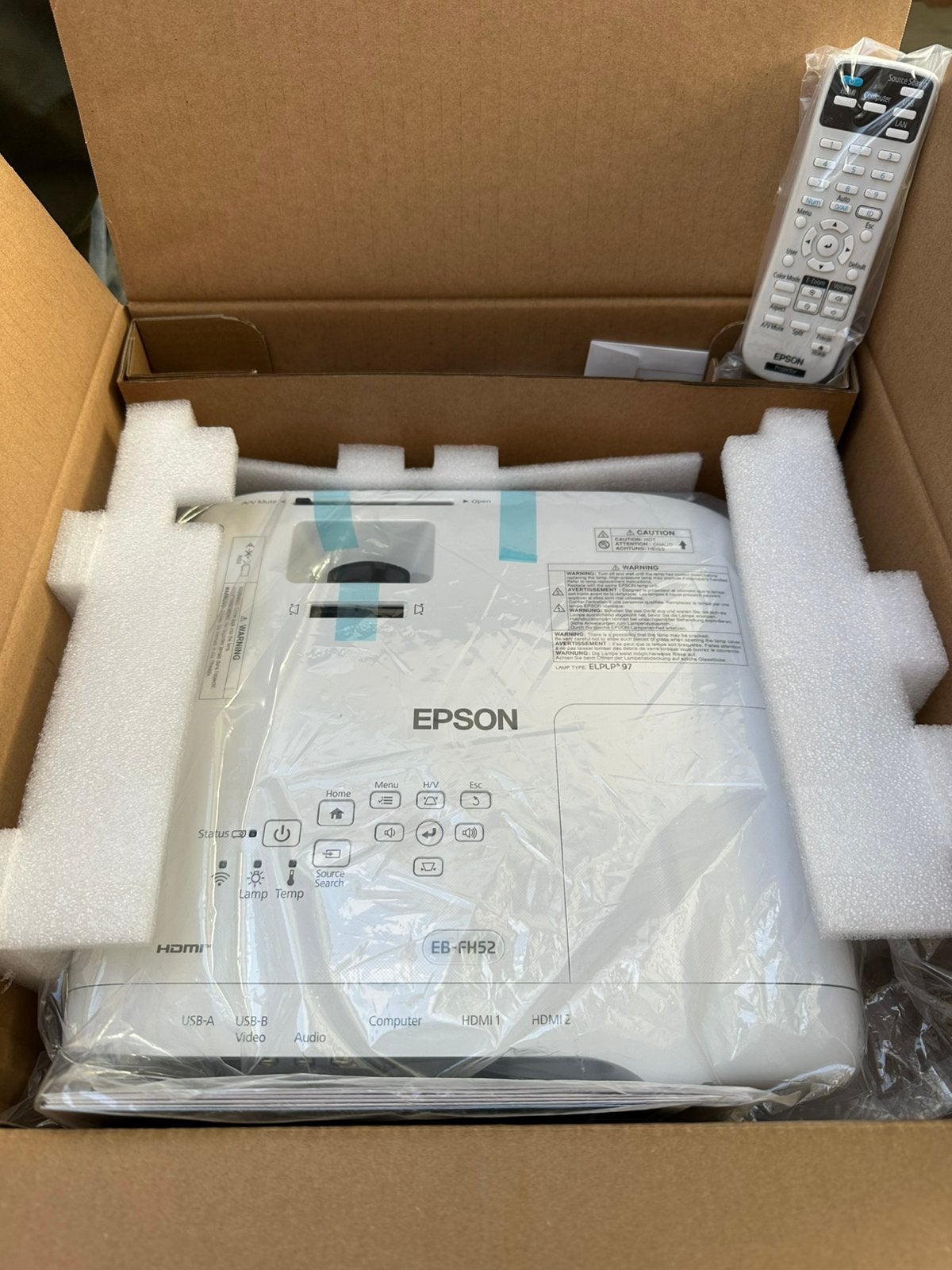Epson EB-FH52 Full HD beamer | Nieuw, ongebruikt., TV, Hi-fi & Vidéo, Neuf, Enlèvement ou Envoi, Epson, Full HD (1080)