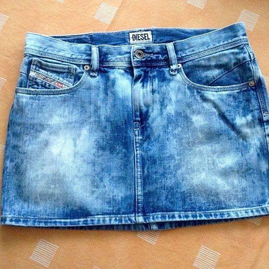 Vintage minirok van Diesel van denim t.m/29, Kleding | Dames, Rokken, Maat 38/40 (M), Blauw, Ophalen of Verzenden, Zo goed als nieuw