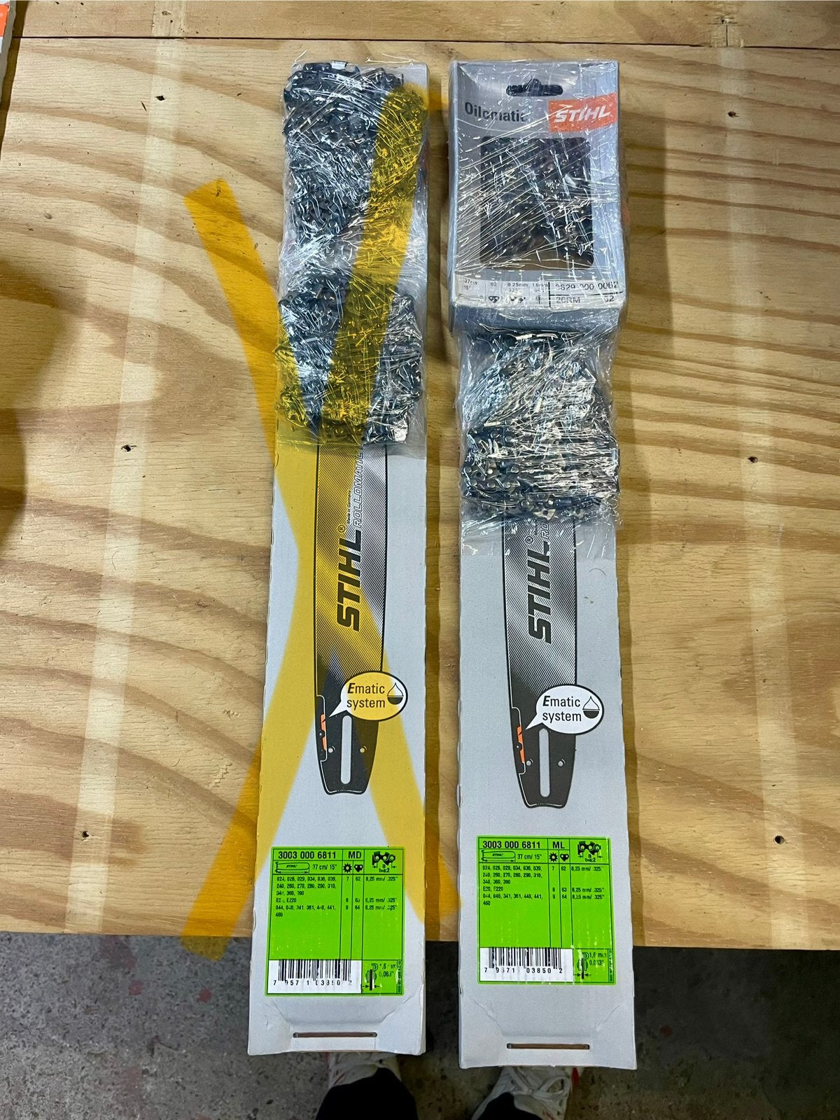 nieuw zaagblad 37 cm  stihl   +2 nieuwe kettingen, Doe-het-zelf en Bouw, Ophalen, Nieuw