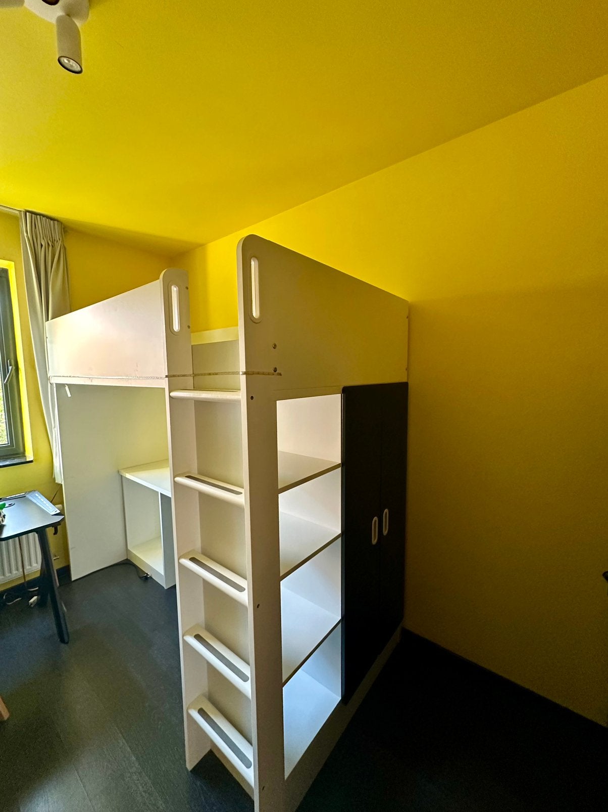 Hoogslaper met bureau en veel opbergruimte - GRATIS!!!, Ophalen, Hoogslaper, Eenpersoons, 210 cm