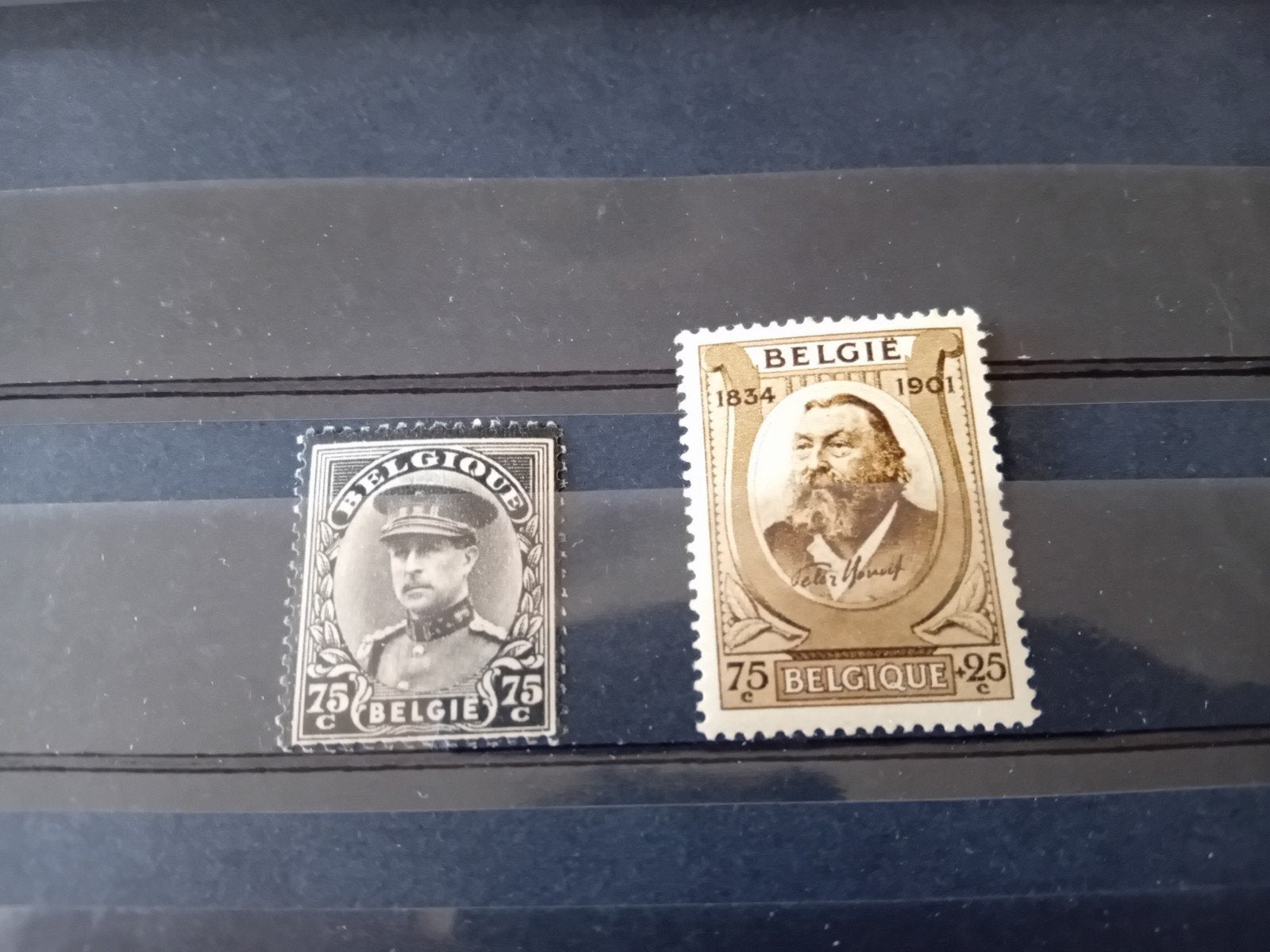 Timbres de Belgique n 384/385* lot 624B, Envoi, Neuf