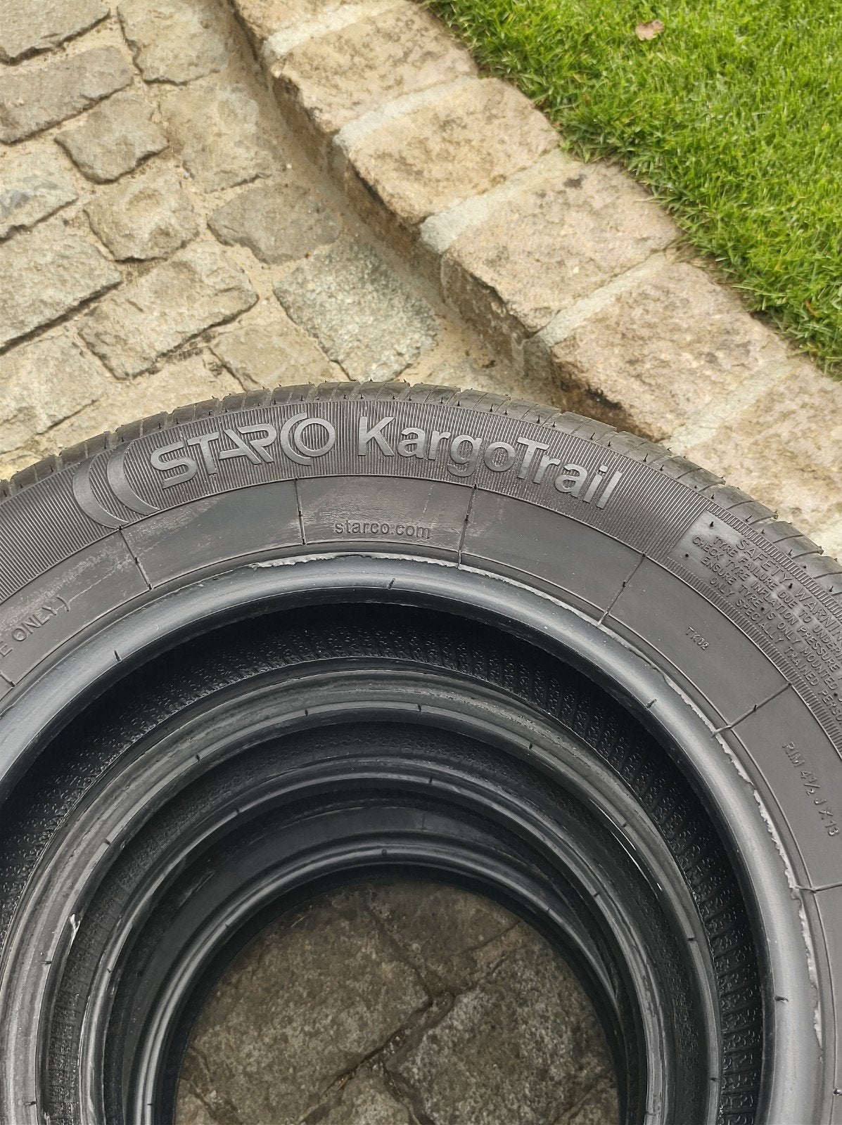 Aanhangwagen banden  155/80R13. Laadindex 500kg 60€ voor 4st, Enlèvement