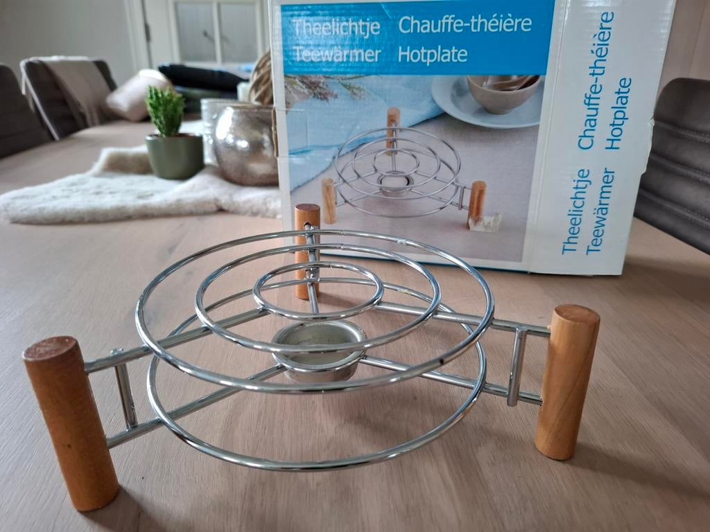 Schotelwarmer ol theelicht (nwpr 11.95eur), Ophalen of Verzenden, Zo goed als nieuw