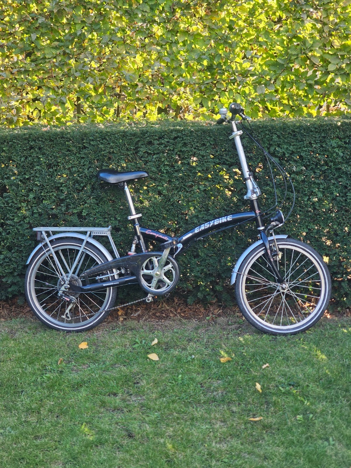 Easybike plooifiets met vering en bagagedrager., 20 inch of meer, Gebruikt, Versnellingen, Totaal opvouwbaar